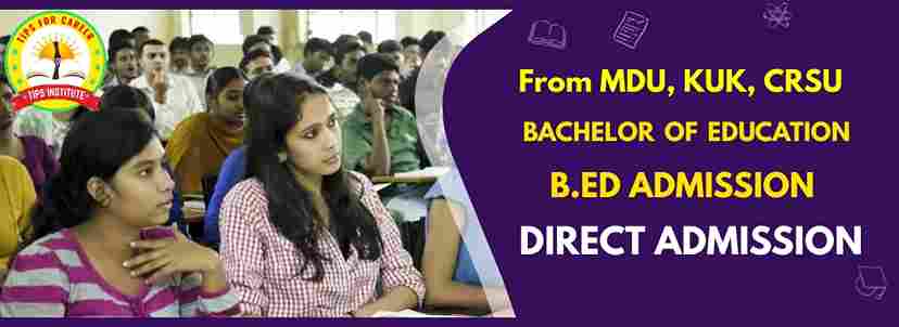 B.ed Admission Online Form